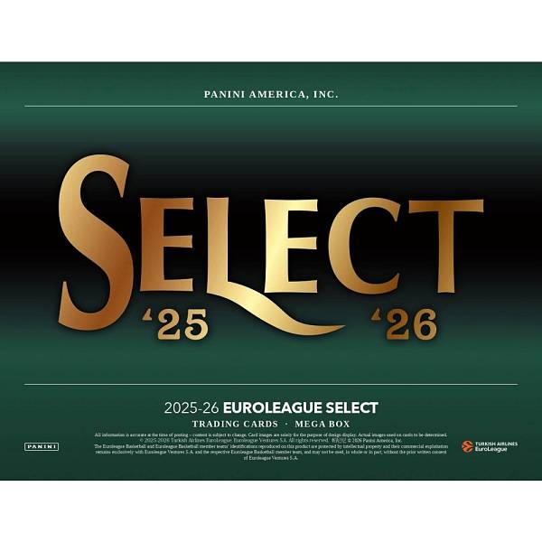 Panini Euroleague Select Basketball 2025/26 Mega Box