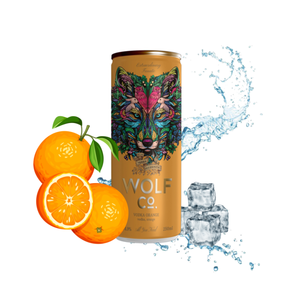 Wolf Cocktail Vodka Orange 4.9% Alc 330ml