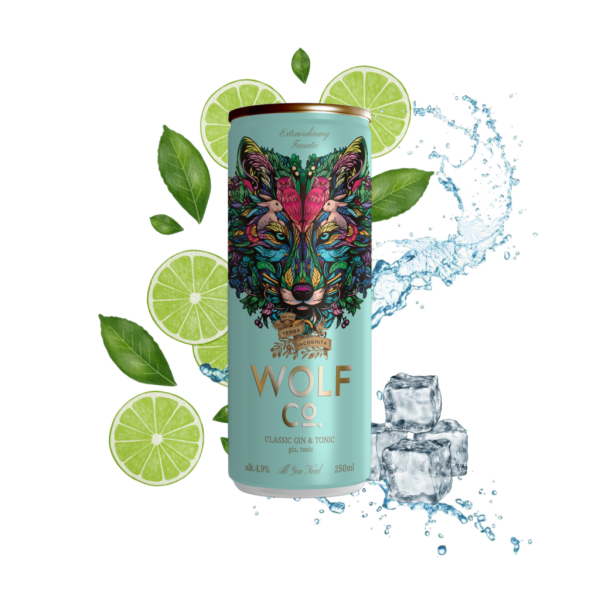 Wolf Cocktail Gin Tonic Classic 4.9% Alc 330ml