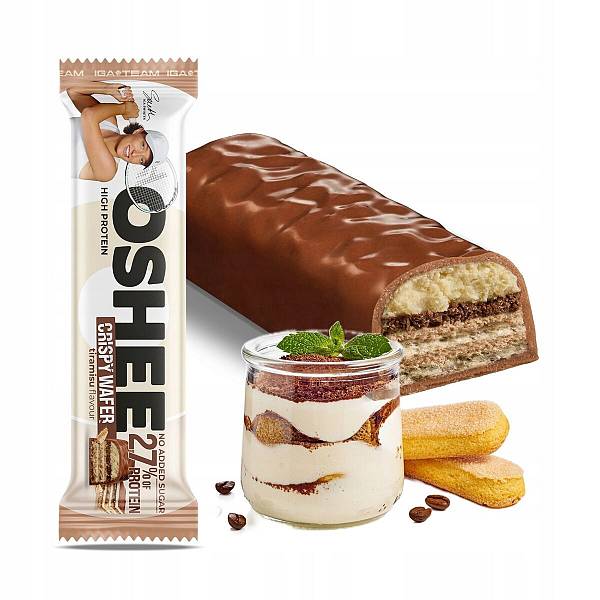 OSHEE Protein Wafer 27% Tiramisu No Sugar 37gr
