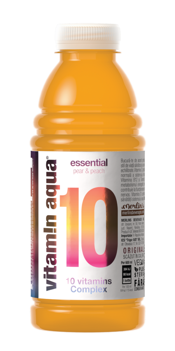 Vitamin Aqua 10 Vitamins Complex Pear Peach 600ml