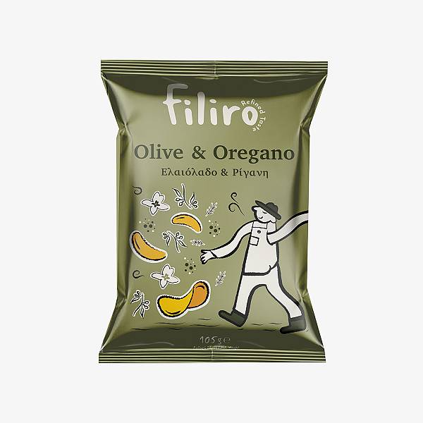Filiro Chips Με Ελαιόλαδο Και Ρίγανη 105g