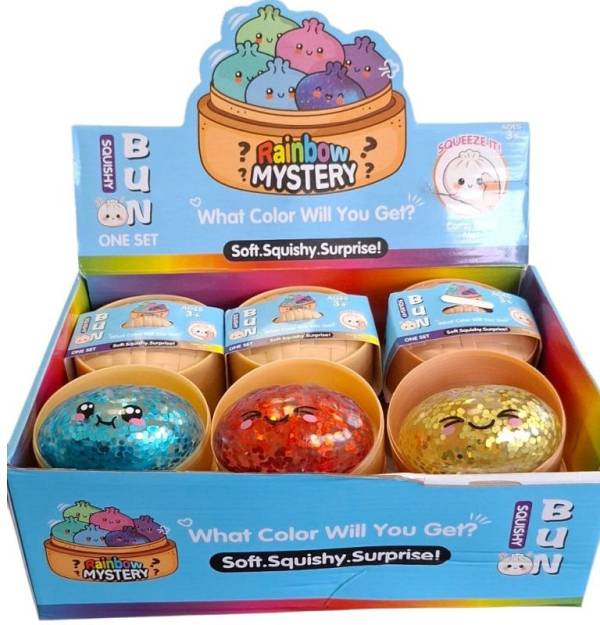 Squishy Dumpling Glitters Display 12τεμ
