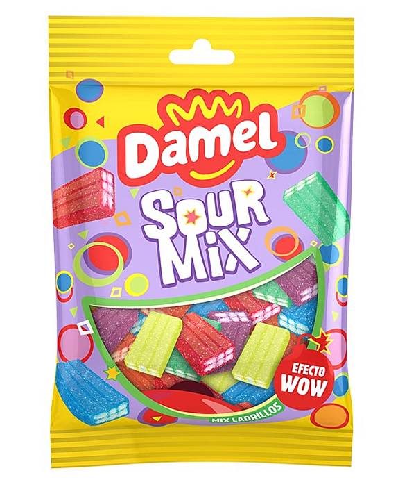 Damel Sour Mix Sugar Free Ζελεδάκια 80g