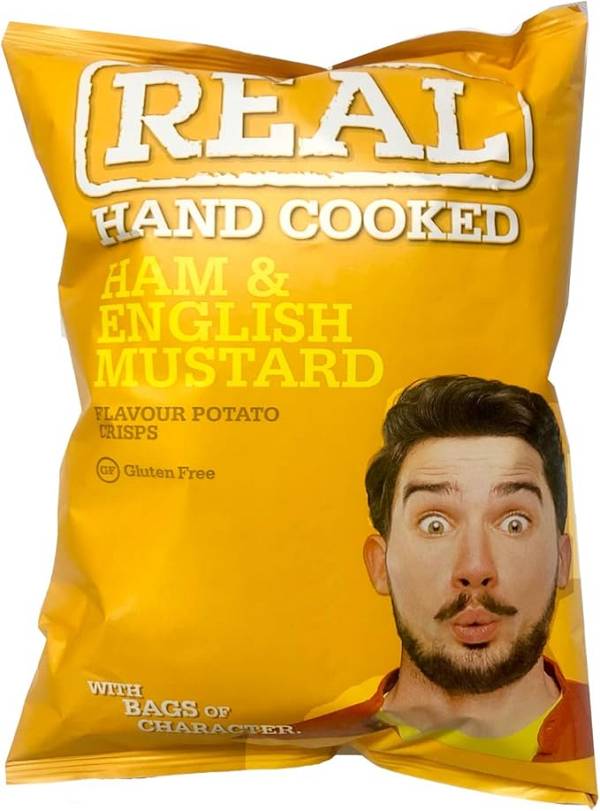 Real Chips Ham & English Mustard 150g